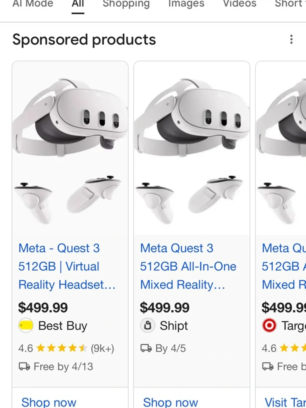 Meta Quest 3 White VR Headset with White Controllers and Accessories 512GB - Picture 8 of 9